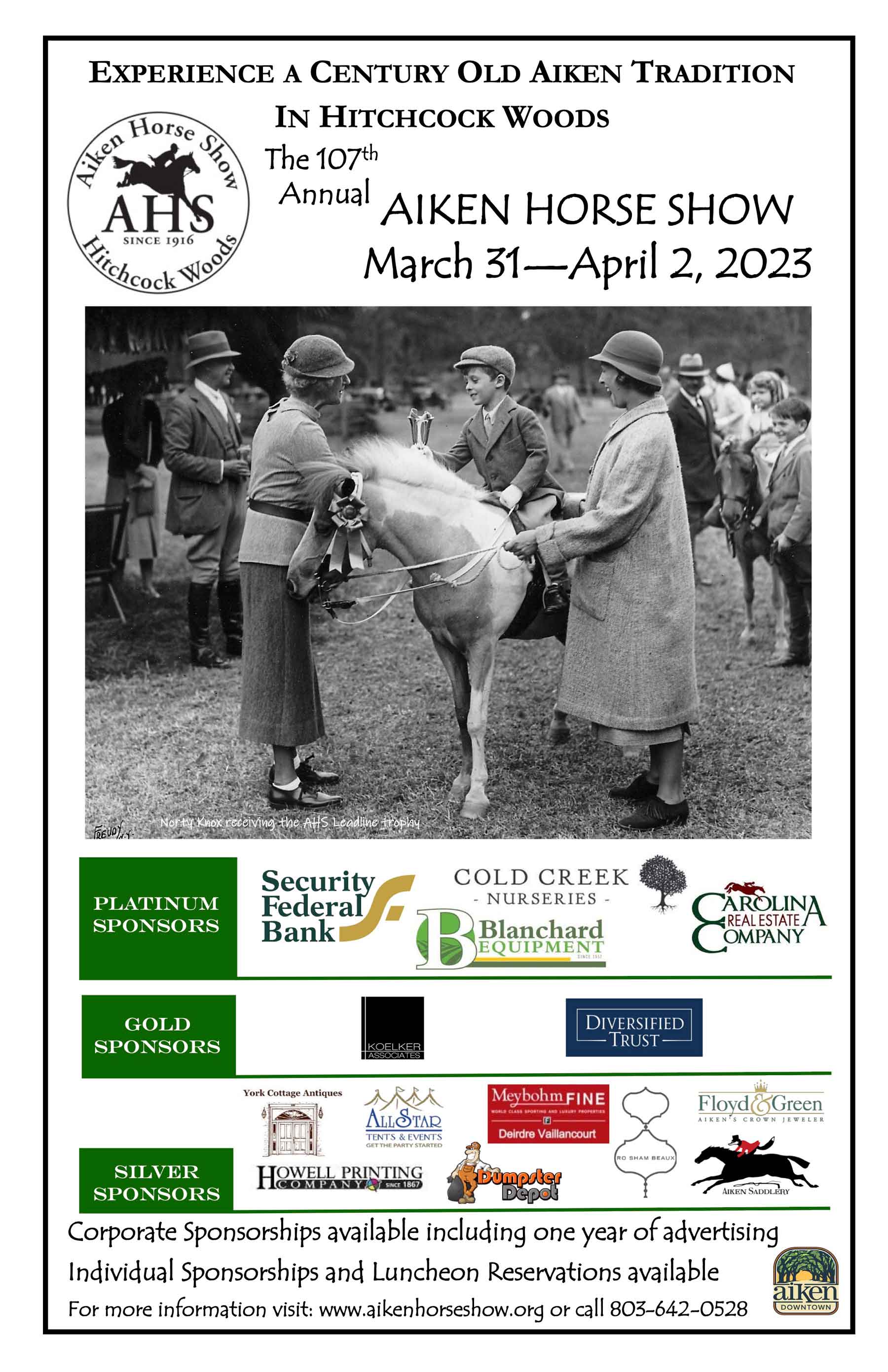 The 107th Aiken Horse Show in the Hitchcock Woods